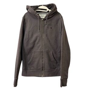All Saints Spitafields Men’s Full Zip Gray Hoodie Size Medium* Read description‎